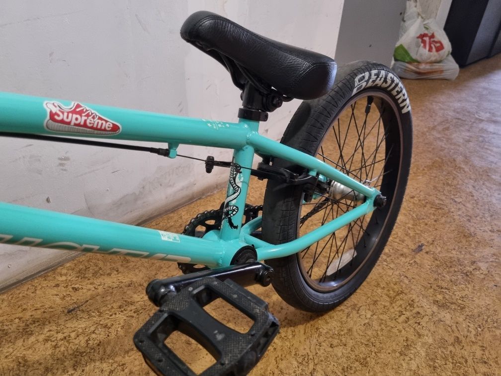 Велосипед BMX 20" Eastern Cobra 20" рама 2020, бирюзовый, 20" трюковый