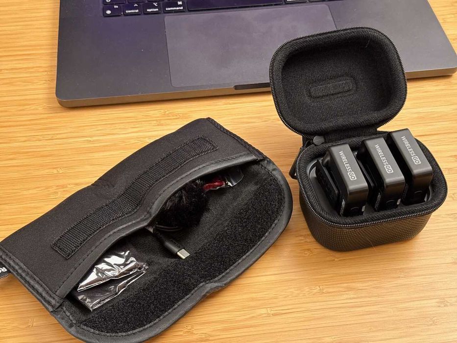 Microfones sem fio RØDE Wireless GO (Gen 3) + Charge Case+ novos