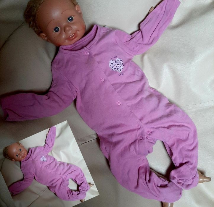 Zestaw roz 56/62 6 sztuk pajacyki mega paka komplet dziewczynka wypraw