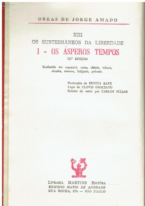 3256 -Literatura - Livros de Jorge Amado 7 ( Vários )