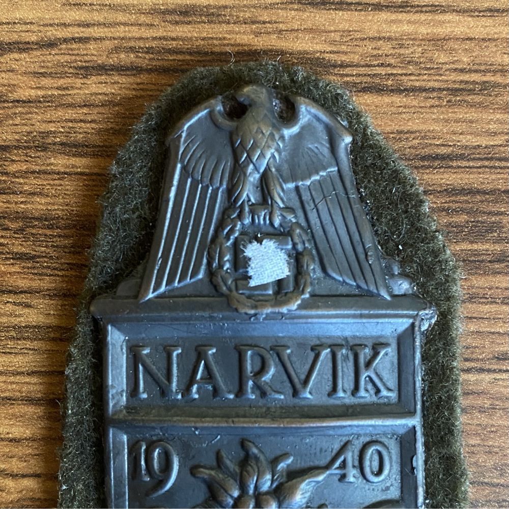 Ärmelschild Narvik - odznaka niemiecka