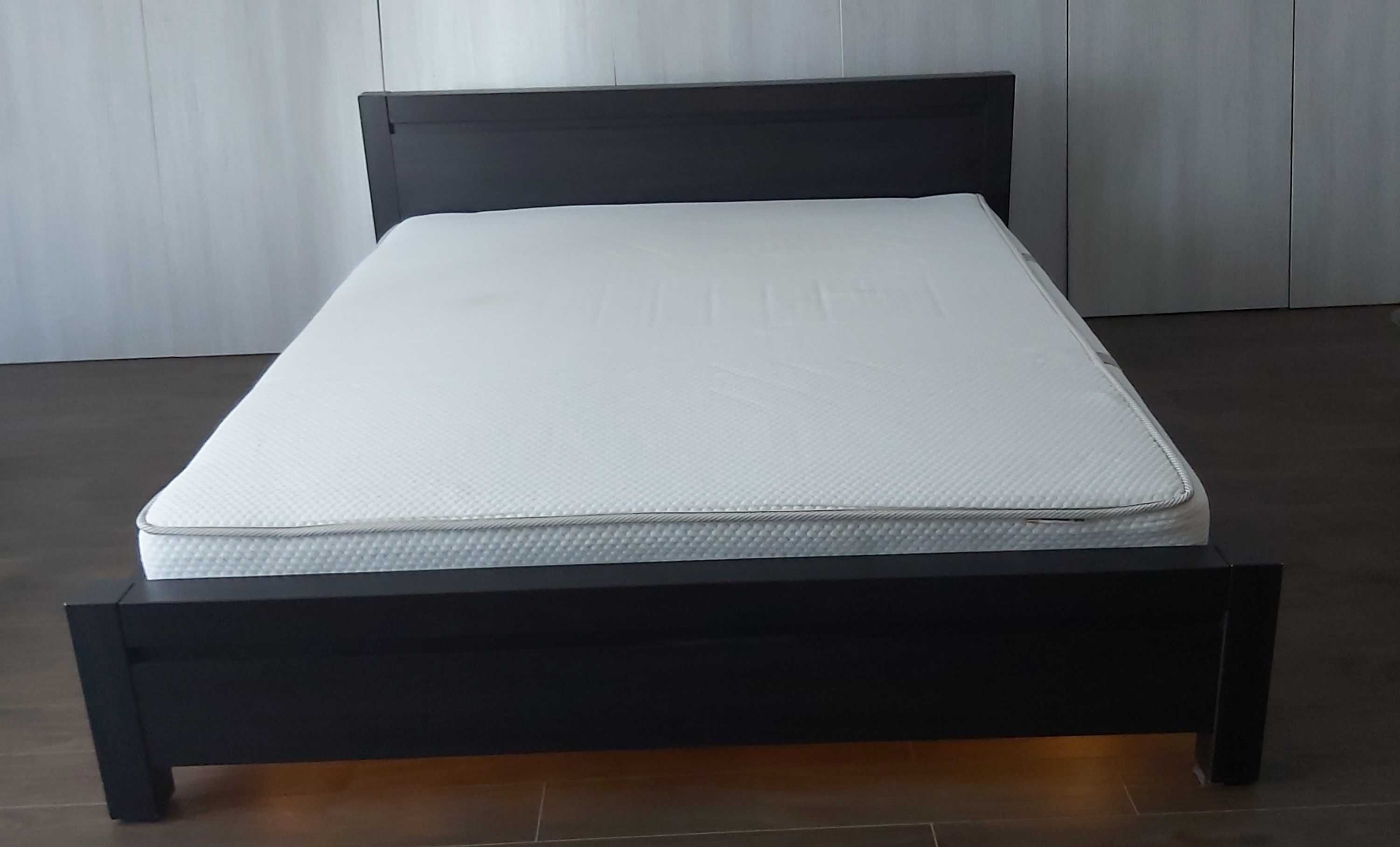 Łóżko August, BRW, kolor wenge (szerokość 170 cm)