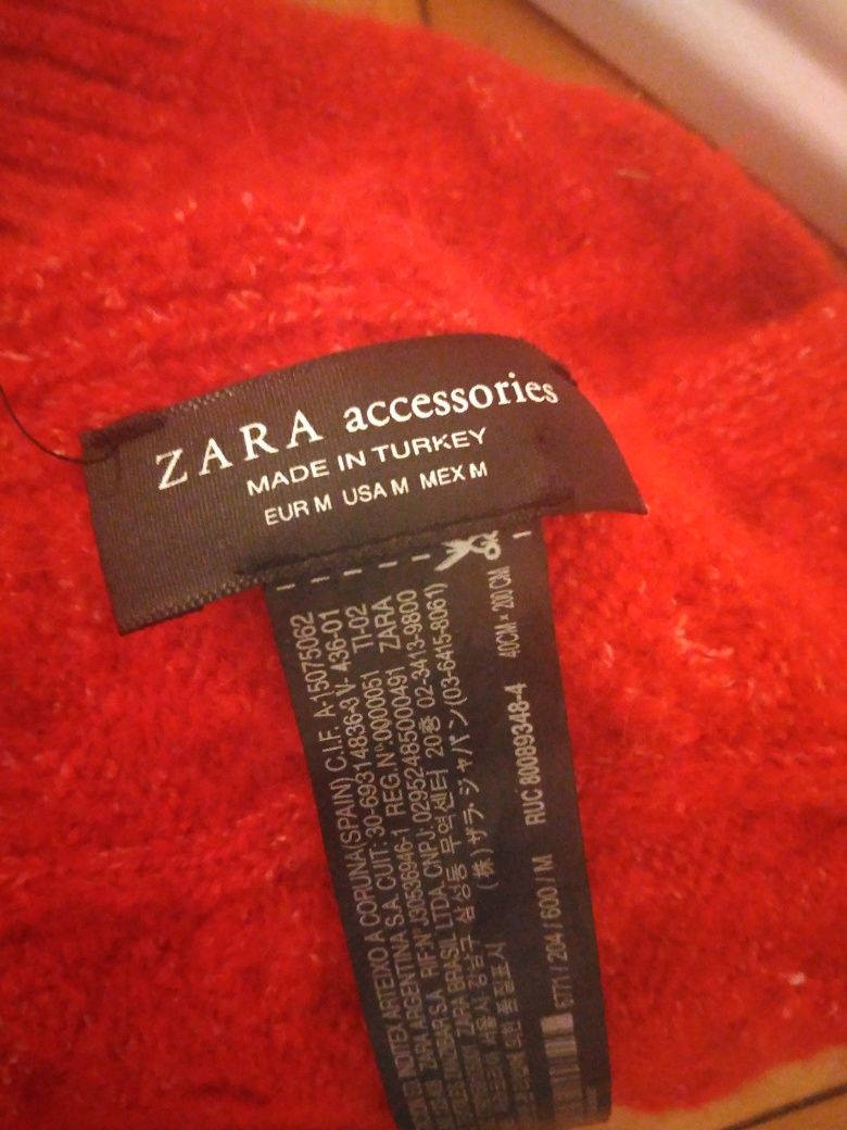 Шарф широкий бренду zara