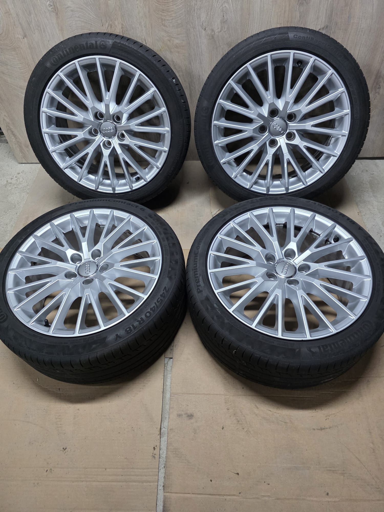 Alufelgi ori Audi r18 5x112 z oponami letnimi.
