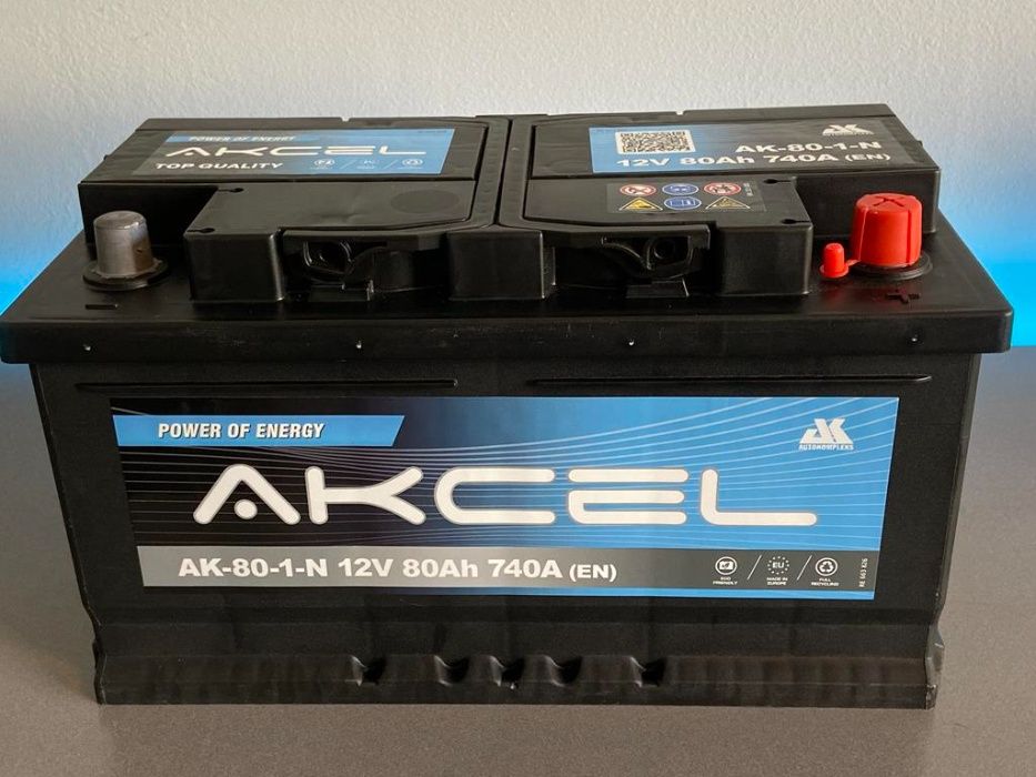 Akumulator Akcel Varta 80Ah 740A Dowóz Montaż Sosnowiec