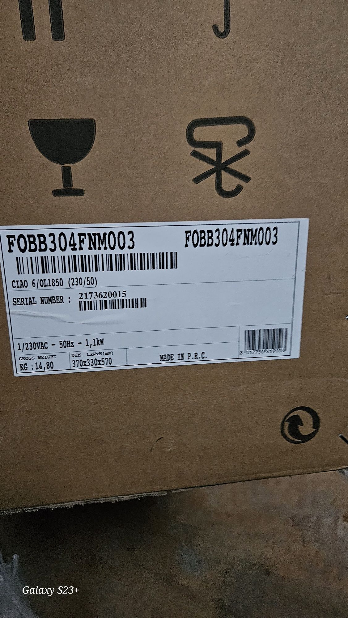 Kompresor bezolejowy FINI CIAO 6/1850 6 l 8 bar