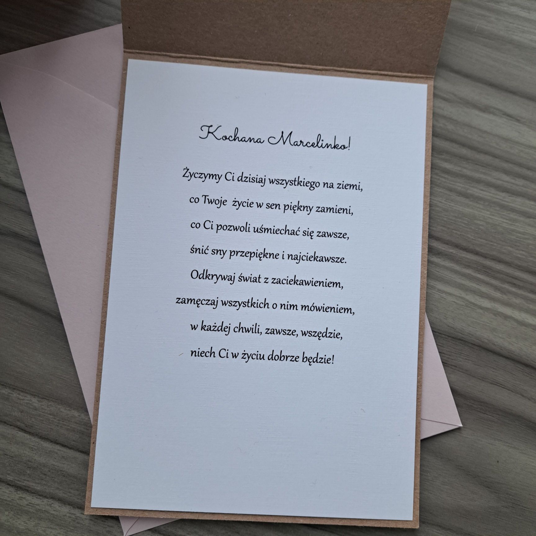 Personalizowana kartka na roczek, 2, 3, 4 urodzinki z zajączkiem