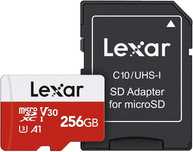 Lexar 256GB microSD Karta Pamięci, microSDXC