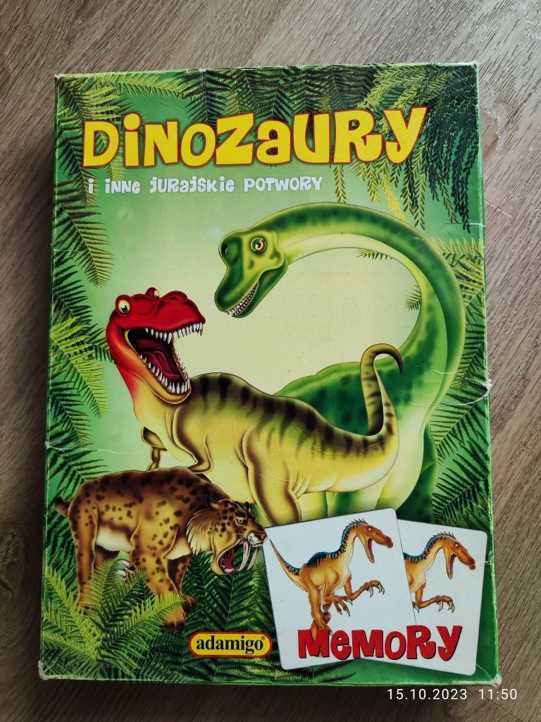 Gra dinozaury memory