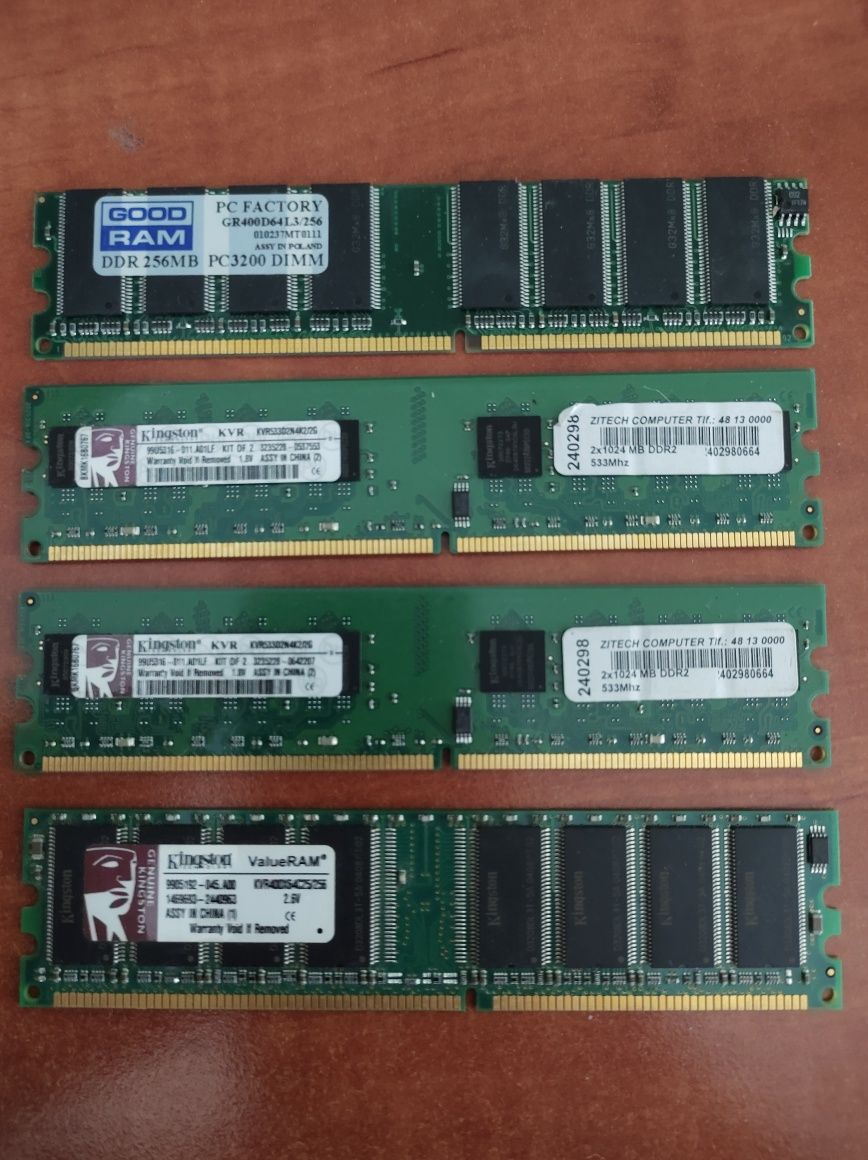 Pamięć RAM Kingston 2GB DDR2 i inne