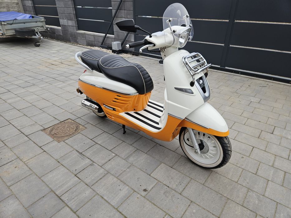 Motorower Peugeot Django 49cm3, 15r FABRYCZNY STAN, Film 4k, Transport