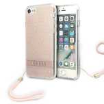 Etui Guess 4g Print Strap na iPhone Se 2022 / Se 2020 / 7 / 8 - różowe
