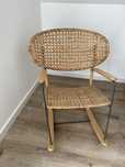 Fotel bujany Ikea Gronadal rattanowy