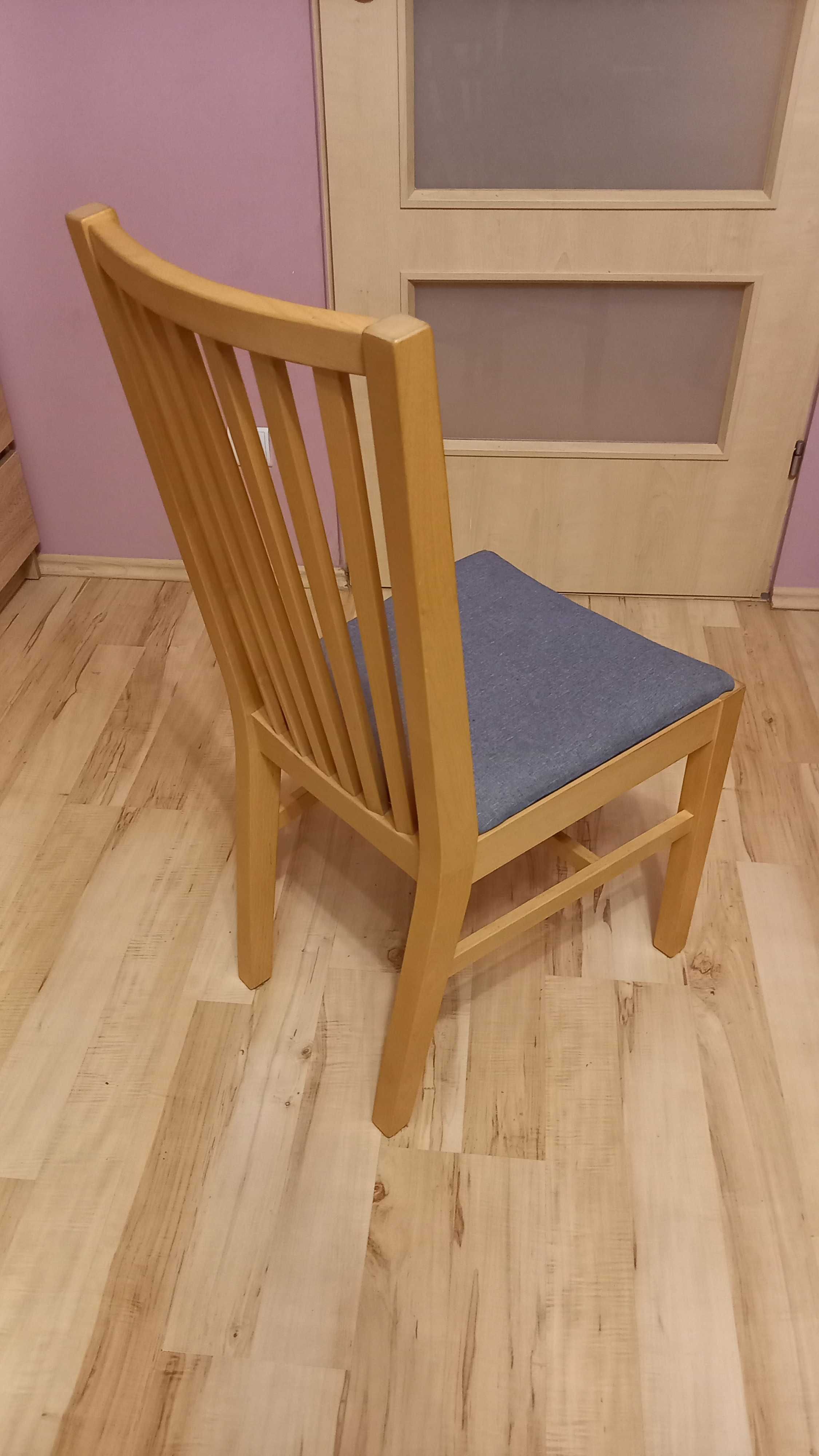 IKEA Ekedalen 2 krzesła tapicerowane dąb stan BDB cena za komplet!
