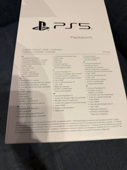 Sony PlayStation 5 PS5 ігрова консоль 1 TB дисковод CFI-2116 4K Hdmi