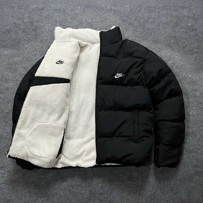 Nike двухстороння куртка, зимняя двухсторонняя курточка тепла зимова