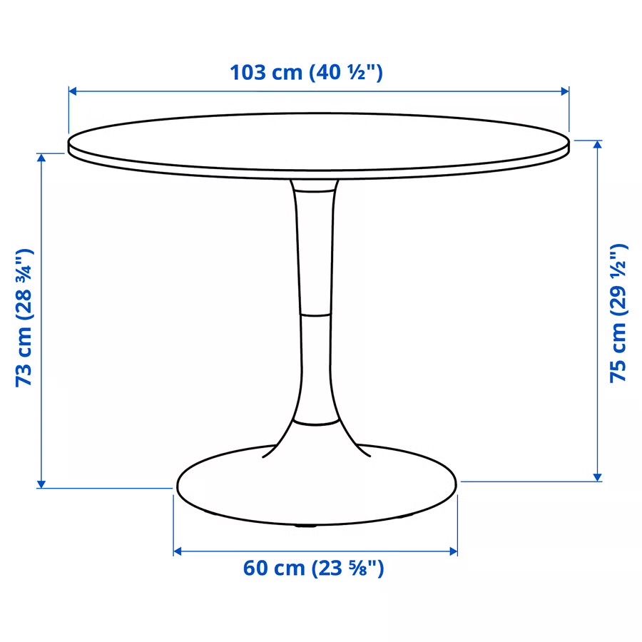 Mesa redonda ikea