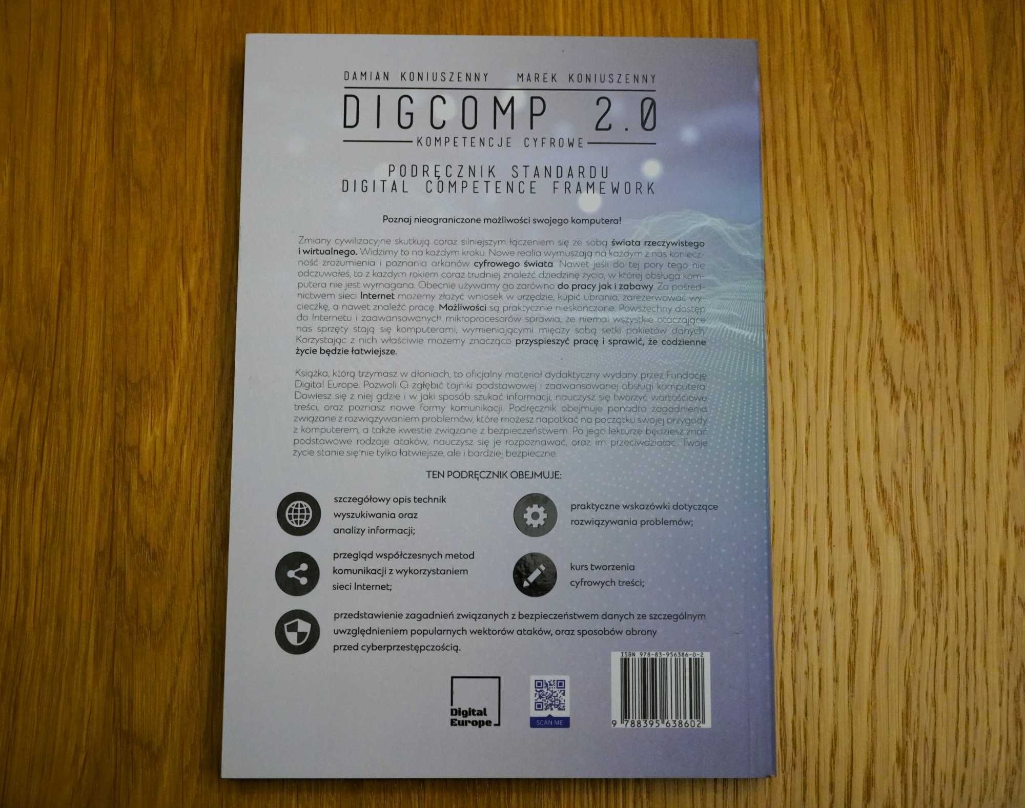 DIGCOMP 2.0 Kompetencje cyfrowe Damian Marek Koniuszenny podręcznik CD