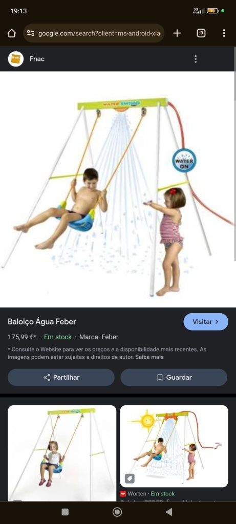 Baloiço água Feber