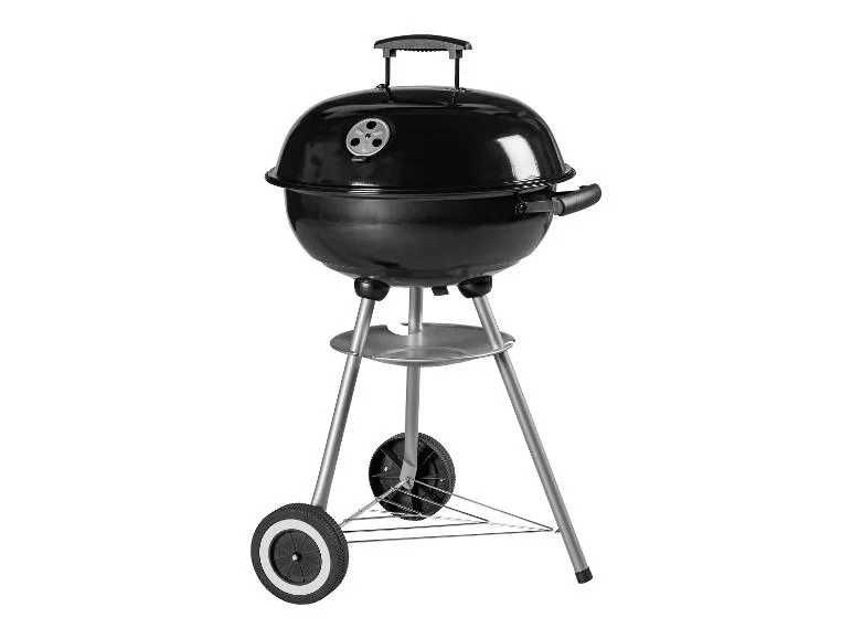 Grill węglowy ogrodowy kulisty z pokrywą 44 cm