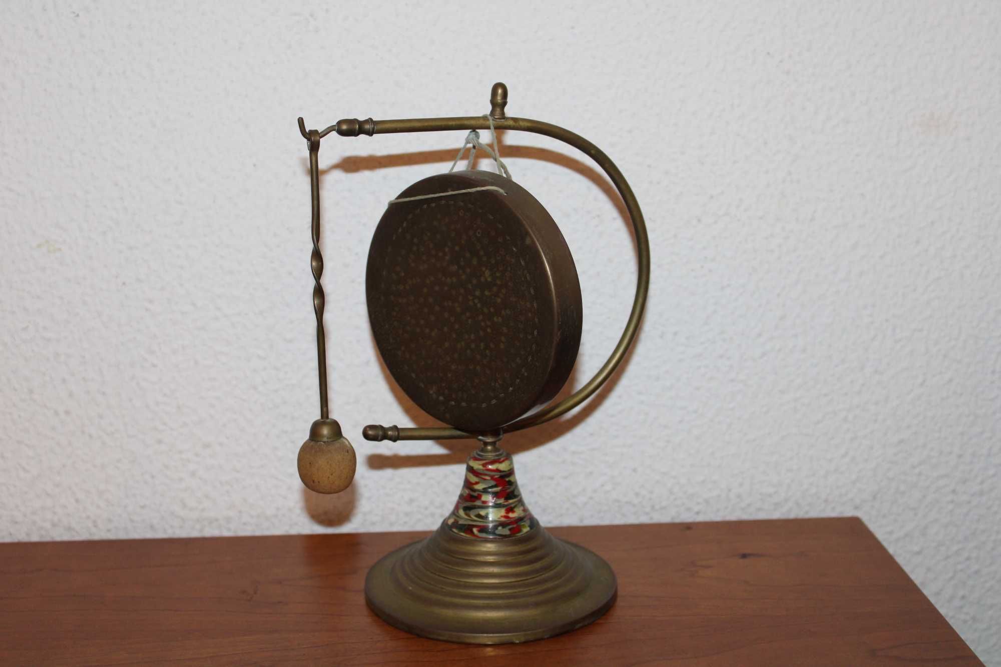 Instrumento Musical GONG, em bronze, com 21 cm, antigo
