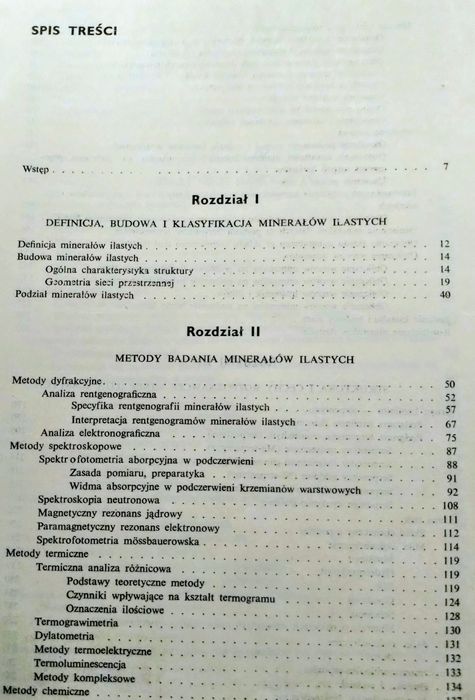 Minerały ilaste. Leszek Stoch. wyd. I
