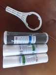 Filtry wklady do osmozy Ro 5,6,7   wegiel+ 2× polipropylen klucz