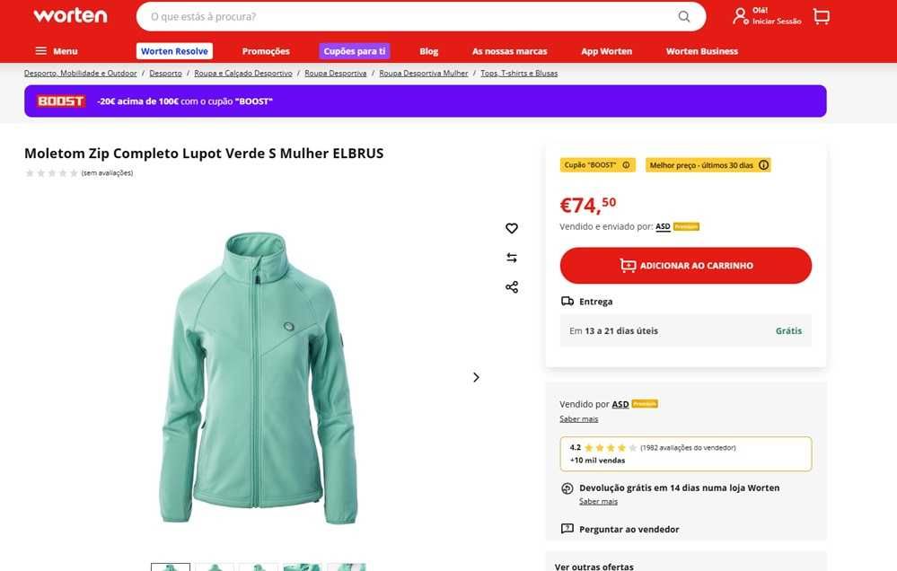 Elbrus Casaco de caminhada Unisexo Tam S (322)