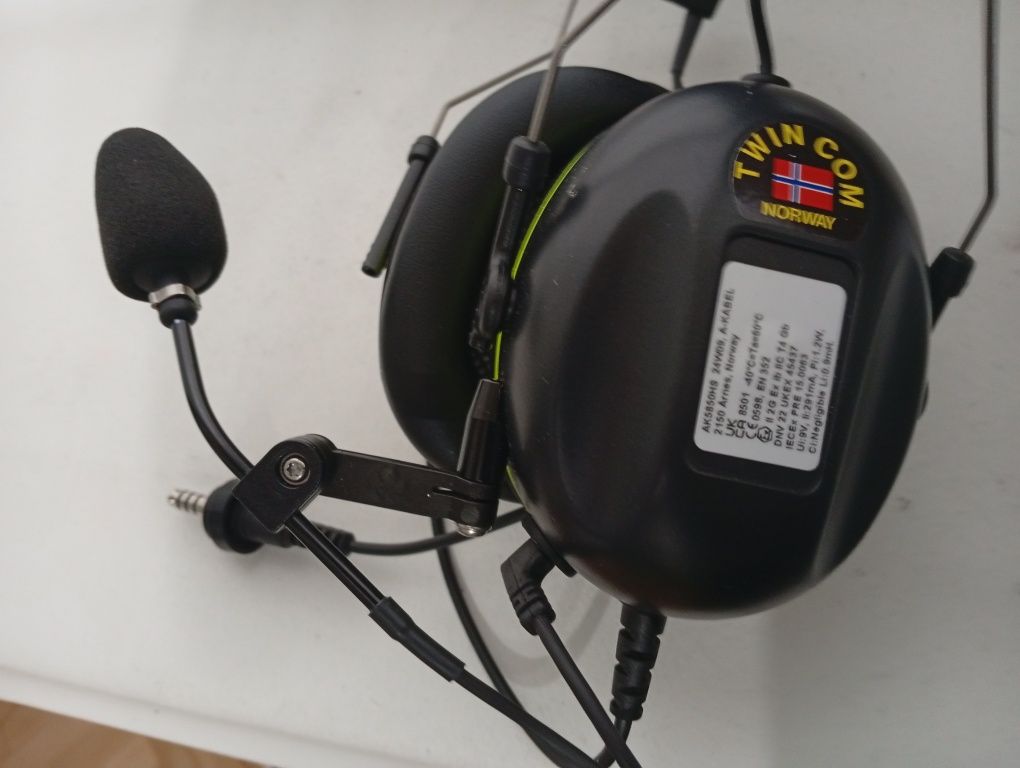 Słuchawki Headset TWIN COM Norway NOWE