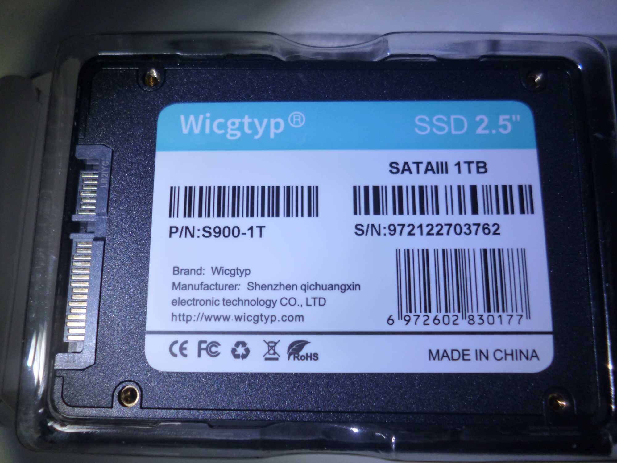 1TB SSD disk  2.5" sata 3, ссд диск