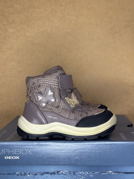 (24 р) Дитячі зимові черевики Geox Flanfil, Устілка 15.4 см