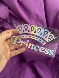 Стикер Princess для милых девушек, на авто и ноутбук