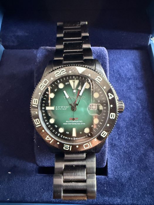 Relogio como novo Automatico swiss movt GMT