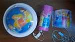 Conjunto de candeeiros das princesas da Disney