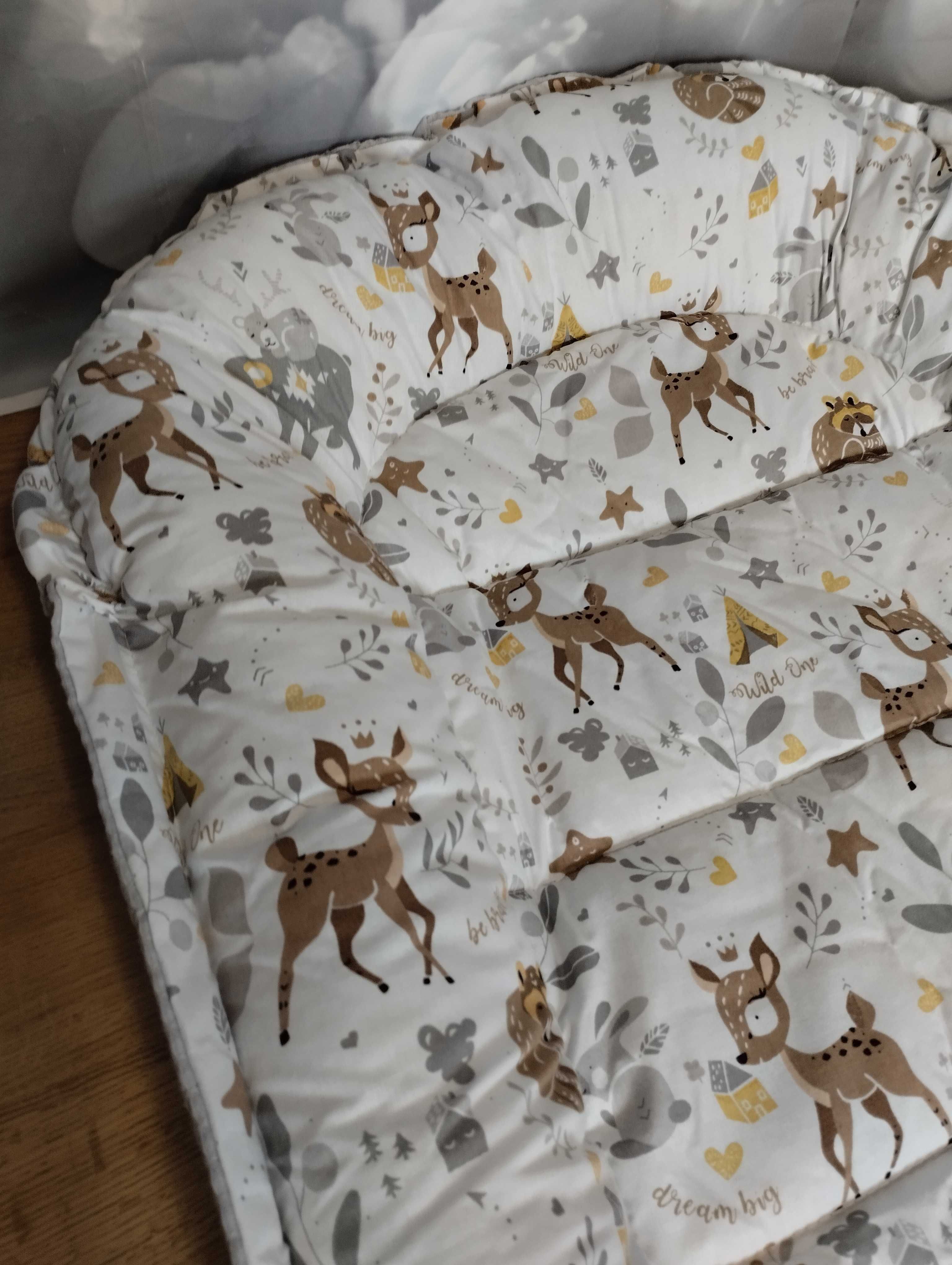 Dwustronny Kokon dla niemowląt 100% Bawełna 100x60x15cm Medi Partners