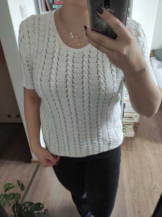 Sweter z krótkim rękawem DIY