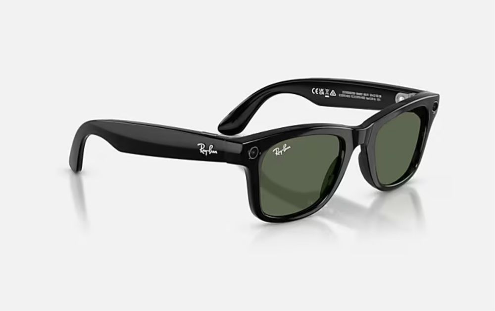 Нові!!Смарт-окуляри Ray-Ban Meta Wayfarer Shiny Black/G15 Green
