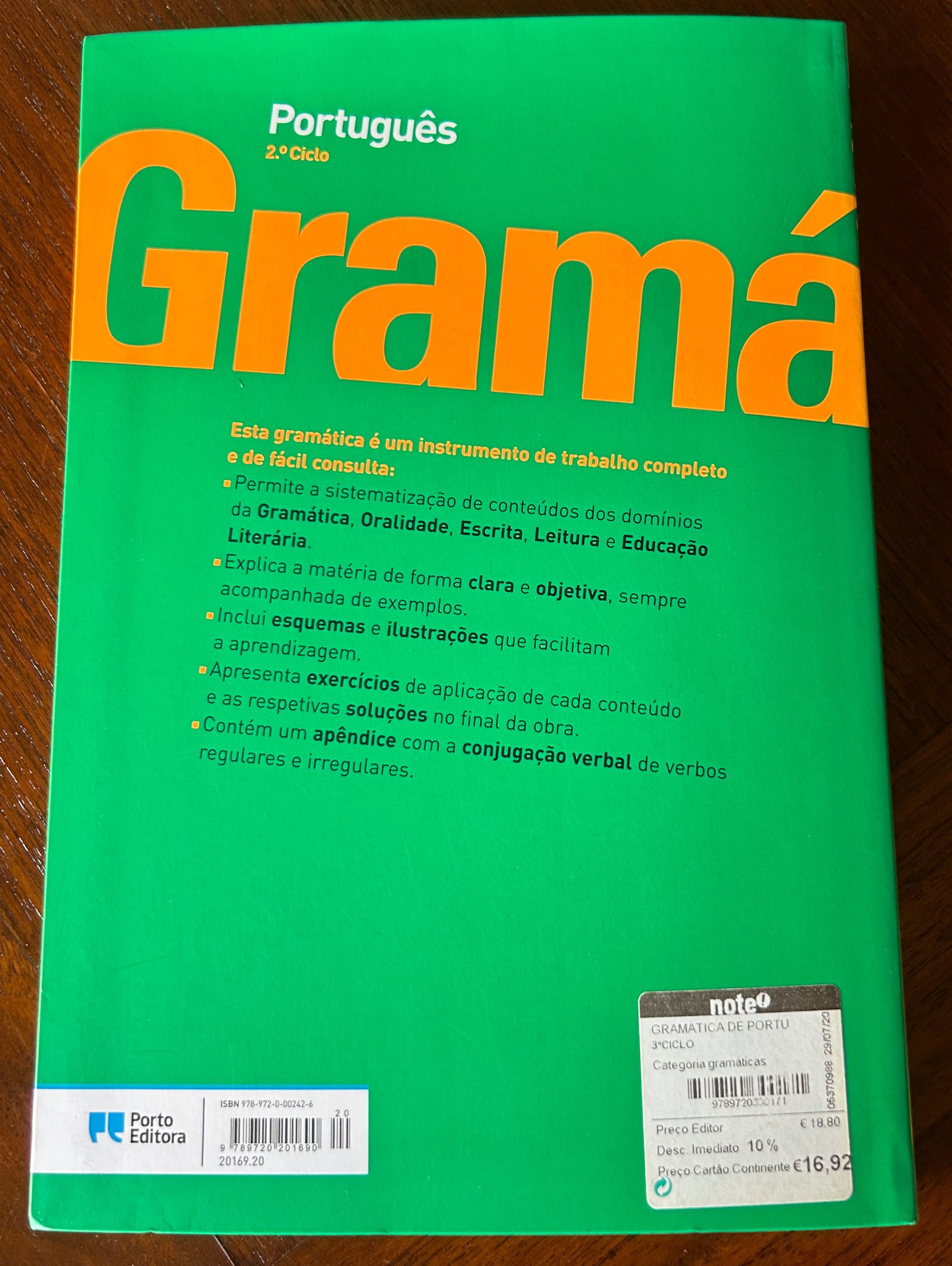 Gramática Português 2ºciclo - Porto Editora (por estrear)