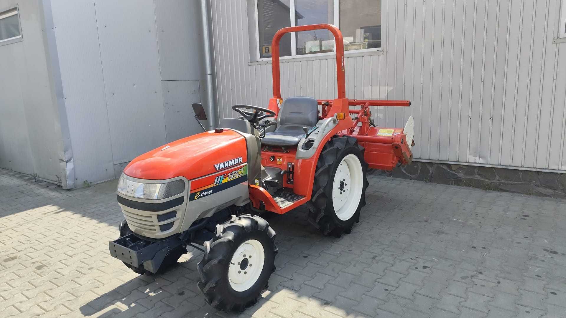 Japoński traktorek Yanmar AF 120 z glebogryzarką 4x4 20 KM Rewers