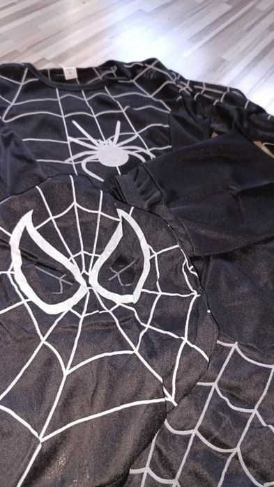Strój dziecięcy Spider-Man czarny S