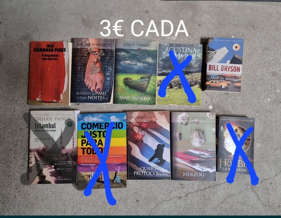 Livros em portugues e inglês