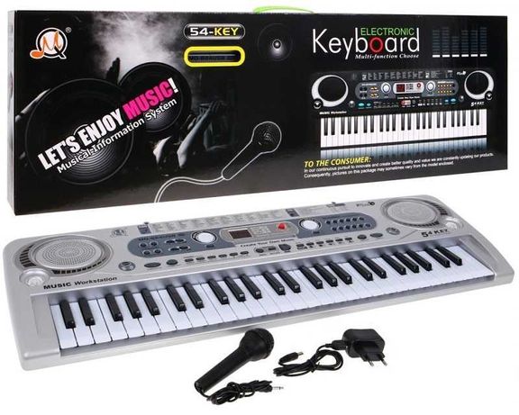 Organy dla dzieci z USB i zasilaczem Keyboard MQ-824USB