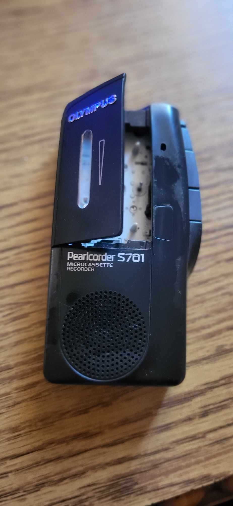 Dyktafon kieszonkowy OLYMPUS pearlcodrder S701 + 3 micro kasety