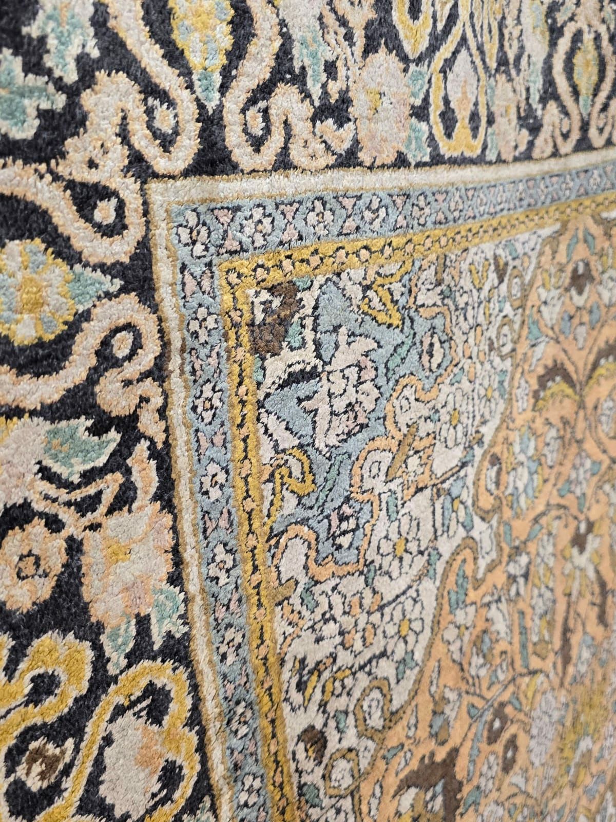 Qom - Ghoum - Perski dywan jedwabny - Rękodzielo  z jedwabiu 120 x 206