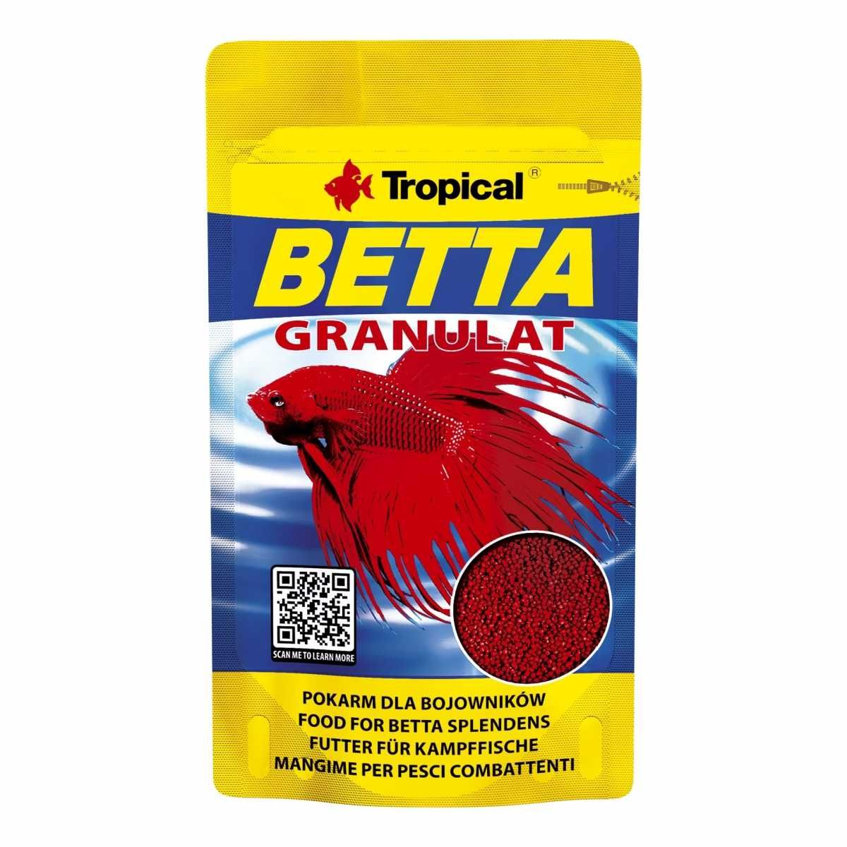Tropical Betta Granulat 10g - Pokarm dla bojownika