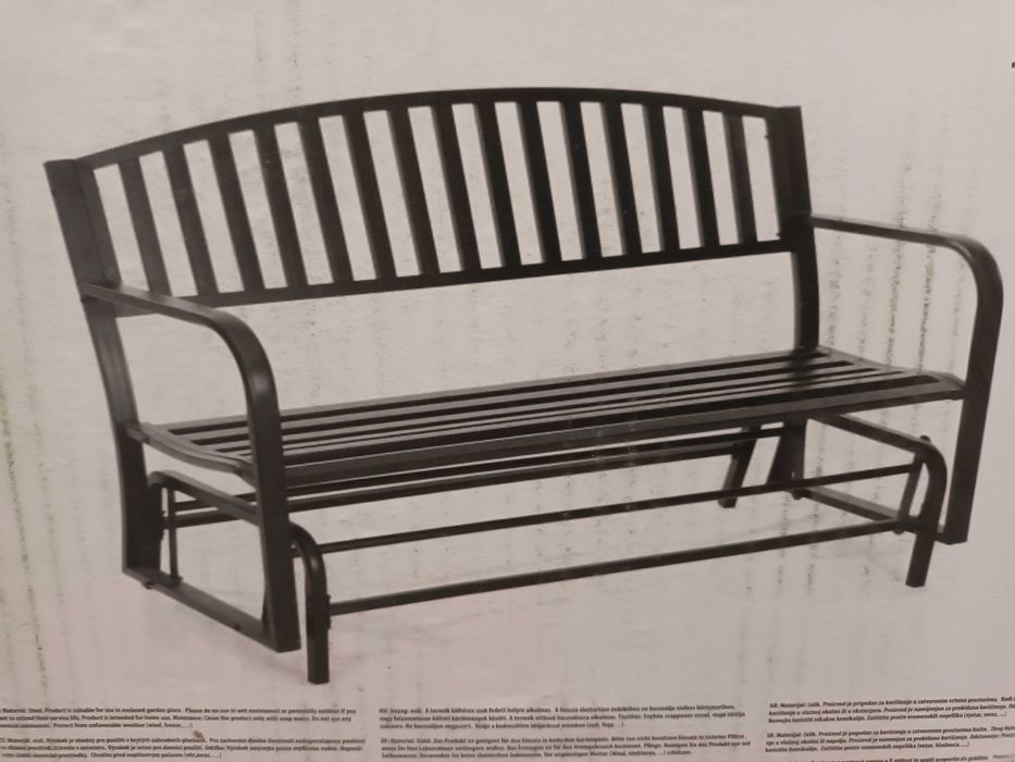 NOWA BUJANA huśtawka ławka metalowa