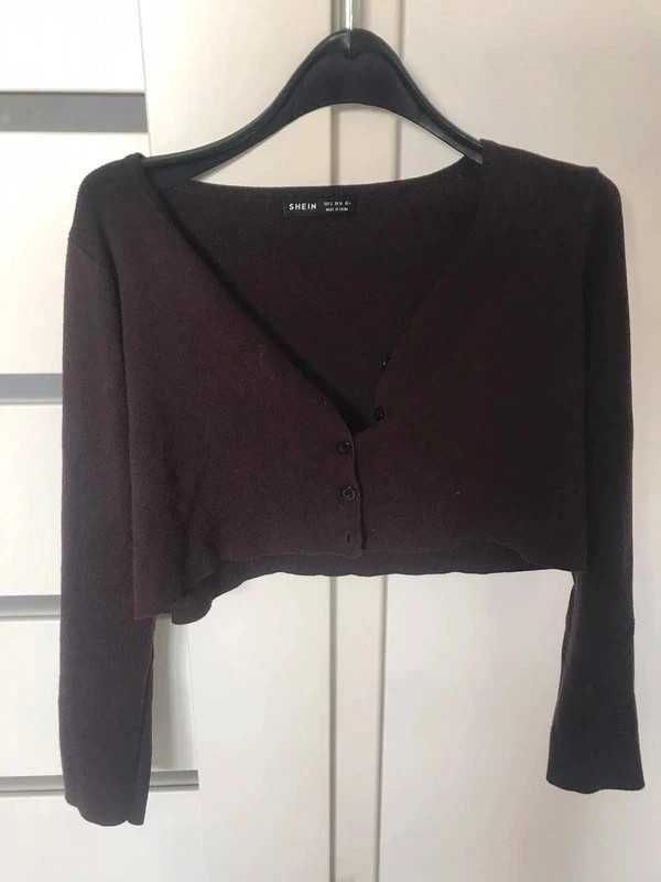 Sweter Damski brazowy shein