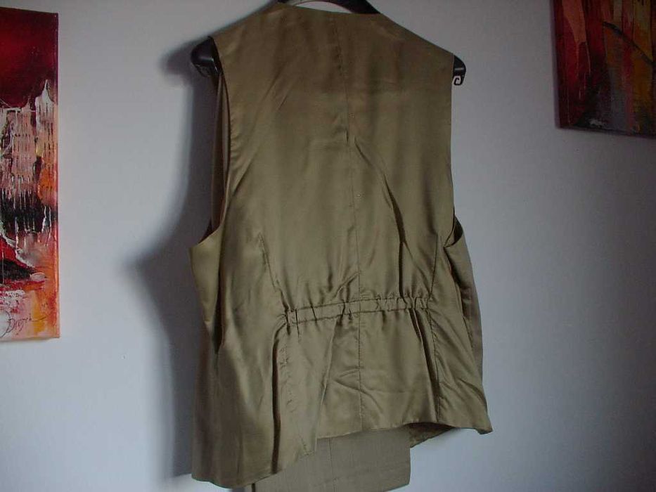 Garnitur Sunset Suits 176/108/94 Kamizelka Nowy 100% Wełna