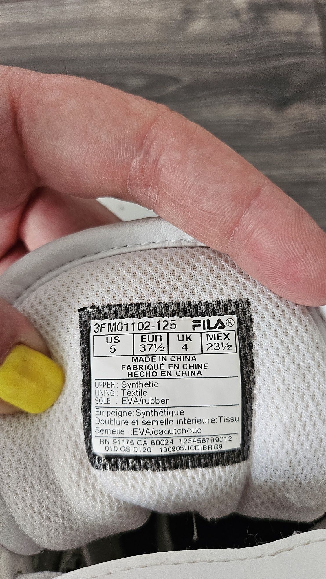 Хайтопи, кросівки Fila