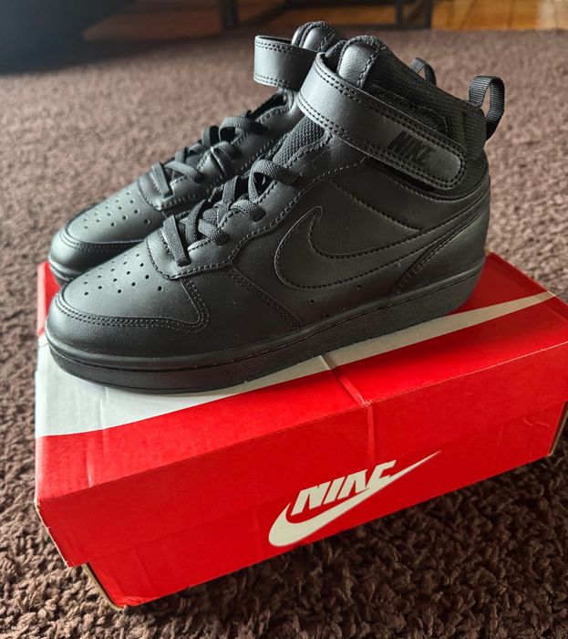 Nike court borough mid skórzane adidasy sneakersy 33,5 22 cm nowe